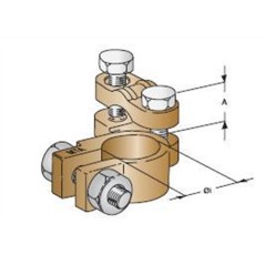 BATTERY TERMINAL (+) FOR TRUCKS BRONZE